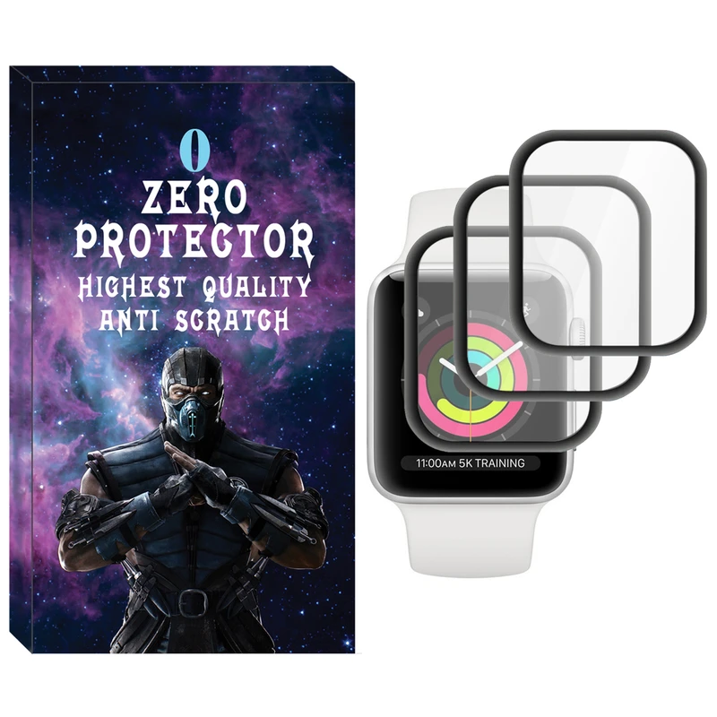 محافظ صفحه نمایش نانو زیرو مدل NZO مناسب برای ساعت هوشمند اپل Watch 38mm بسته سه عددی