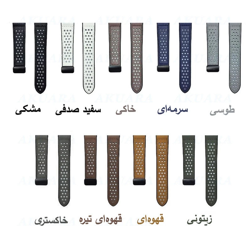 بند آکوآرا مدل Hole-Learther-MAG AK مناسب برای ساعت هوشمند آنر Magic Watch 2 46mm
