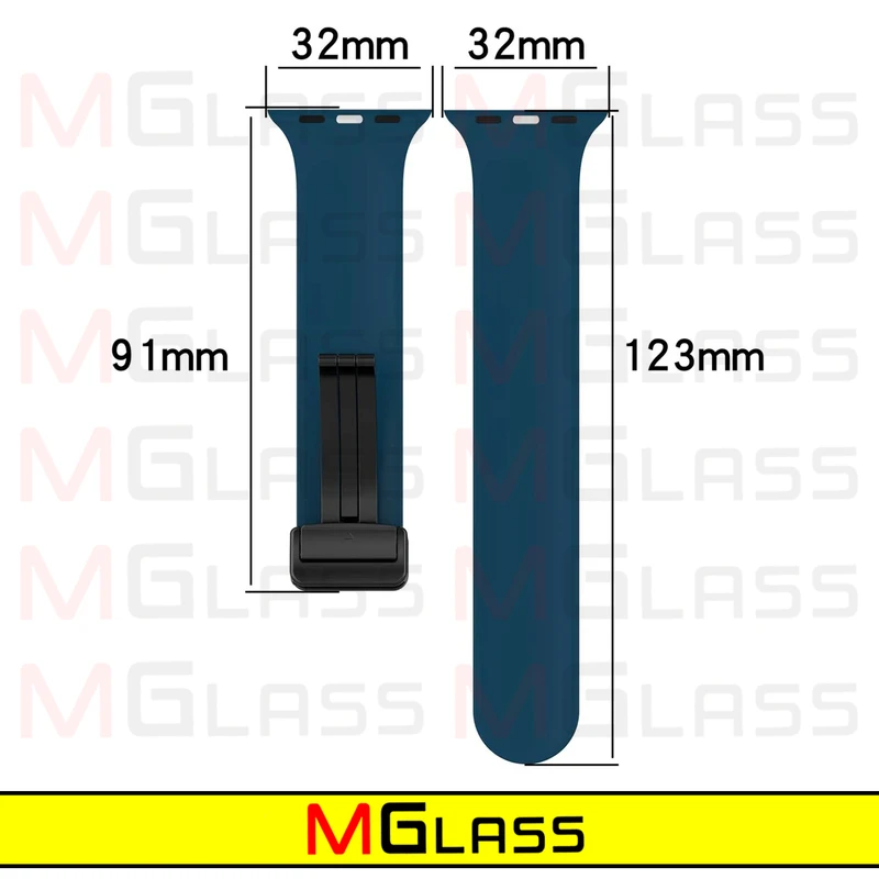 بند ام‌گلس مدل Magnetic-MG مناسب برای اپل واچ 42/44/45/49 میلی متری