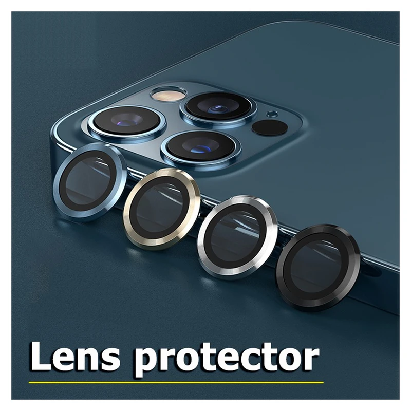 محافظ لنز دوربین رینگی اسپریگ مدل Ring Metal مناسب برای گوشی موبایل اپل Iphone 12 Pro max