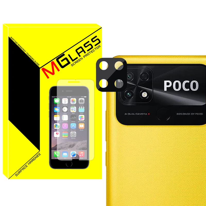 محافظ لنز دوربین ام‌گلس مدل 3D-MG مناسب برای گوشی موبایل شیائومی Poco C40 / Redmi 10C