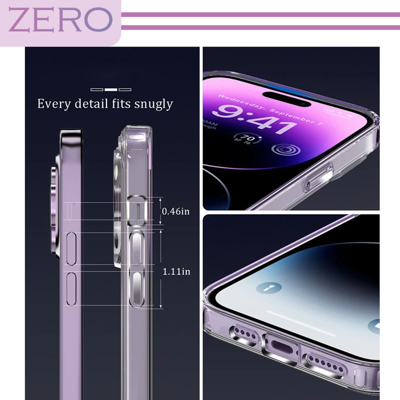 کاور زیرو مدل Clear مناسب برای گوشی موبایل اپل iPhone 13 Pro