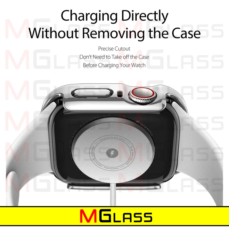 کاور ام‌گلس مدل GUARD-MG مناسب برای اپل واچ Series SE 2022 Aluminum Case 40mm / SE 2021 Aluminum Case 40mm / Series 5 40mm / Series 6 40mm / Series 4 40mm