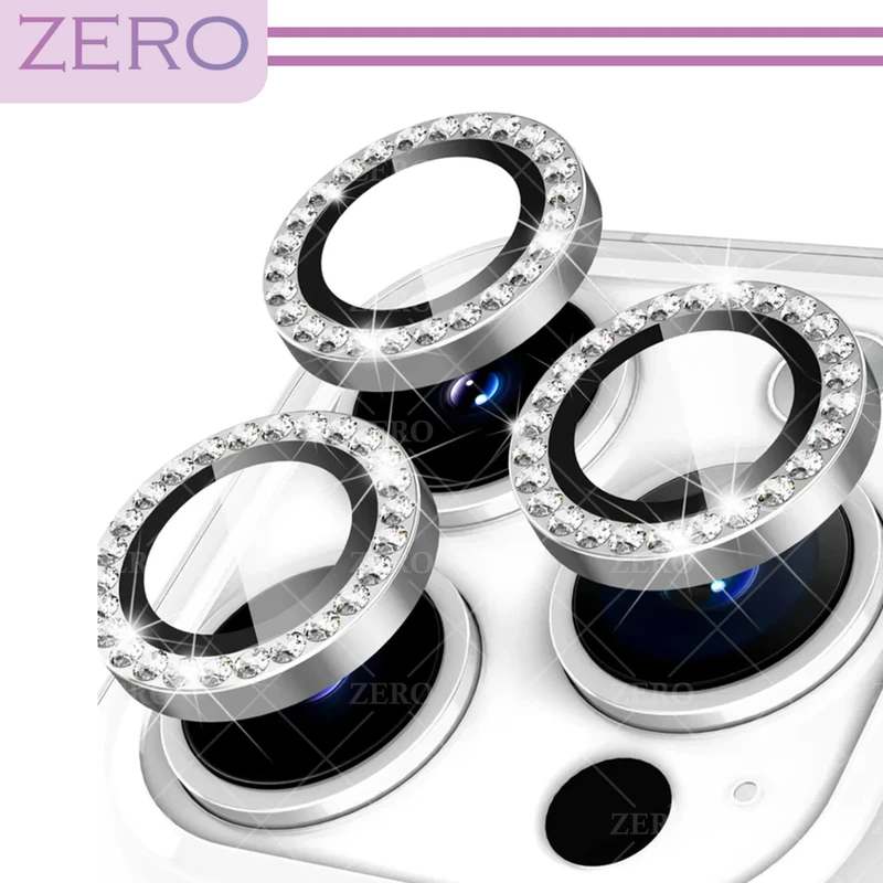 محافظ لنز دوربین زیرو مدل Ring Diamond مناسب برای گوشی موبایل اپل Iphone 13 Pro / 13 Pro max