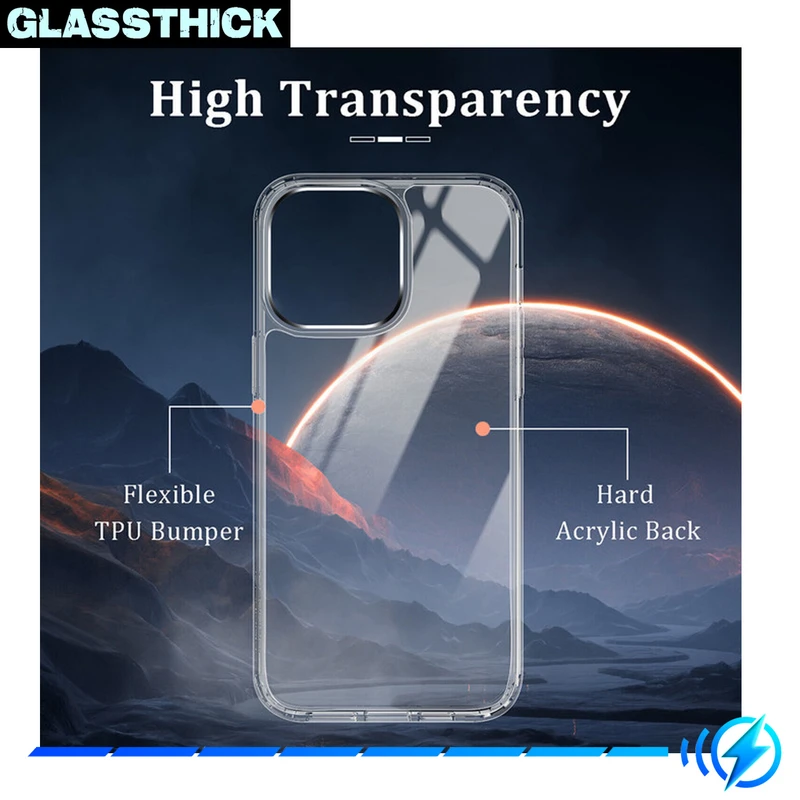 کاور گلستیک مدل Clear مناسب برای گوشی موبایل اپل iPhone 13 Pro