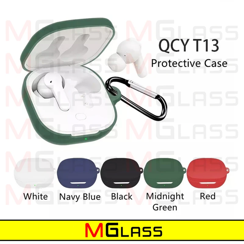 کاور ام‌گلس مدل Silicon-MG مناسب برای کیس هدفون بی سیم کیو سی وای T13 ANC