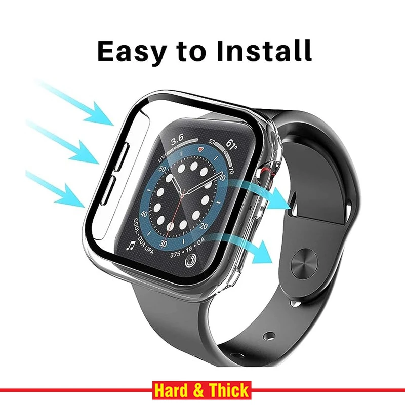 کاور هارد اند تیک مدل HT-360 مناسب برای اپل واچ Series 8 Aluminum 41mm / Series 7 Aluminum 41mm به همراه محافظ صفحه نمایش
