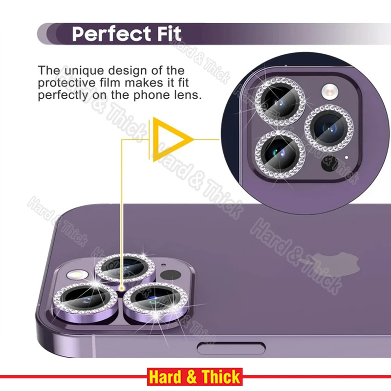 محافظ لنز دوربین هارد اند تیک مدل Ring-Diamond مناسب برای گوشی موبایل اپل Iphone 11