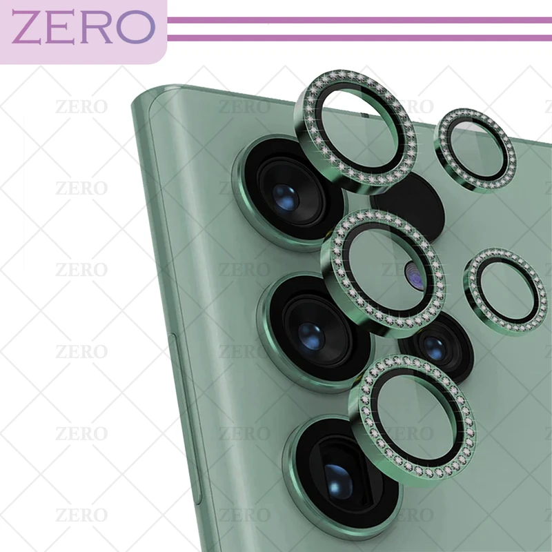 محافظ لنز دوربین زیرو مدل Diamond-Ring-ZR مناسب برای گوشی موبایل سامسونگ Galaxy S24 Ultra