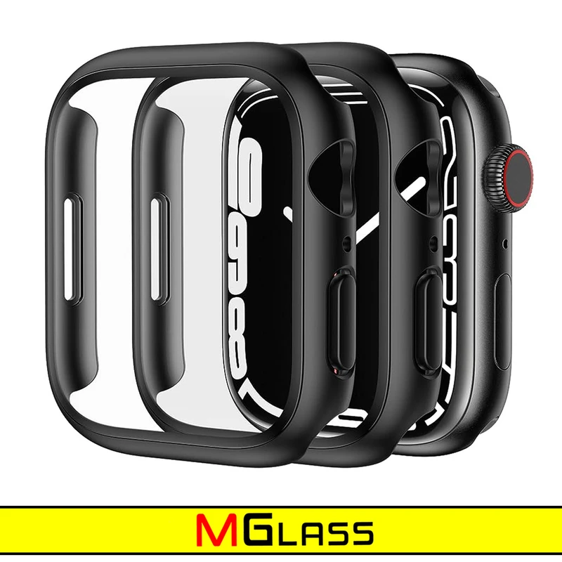 کاور ام‌گلس مدل MG-360 مناسب برای اپل واچ Series 8 Aluminum 41mm / Series 7 Aluminum 41mm به همراه محافظ صفحه نمایش
