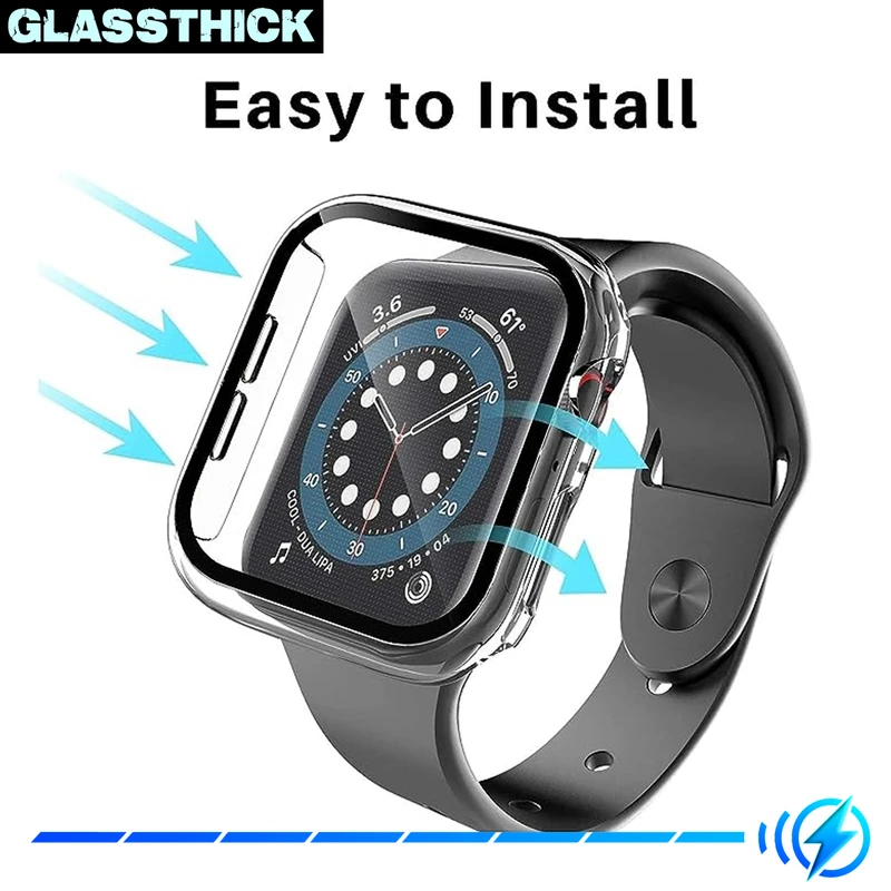 کاور گلستیک مدل GT-360 مناسب برای اپل واچ Series 1 Aluminum 42 / Series 2 42mm / Series 3 42mm به همراه محافظ صفحه نمایش