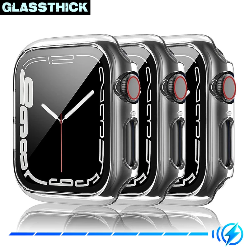 کاور گلستیک مدل GT-360 مناسب برای اپل واچ Series 1 Aluminum 38 / Series 2 38mm / Series 3 38mm به همراه محافظ صفحه نمایش