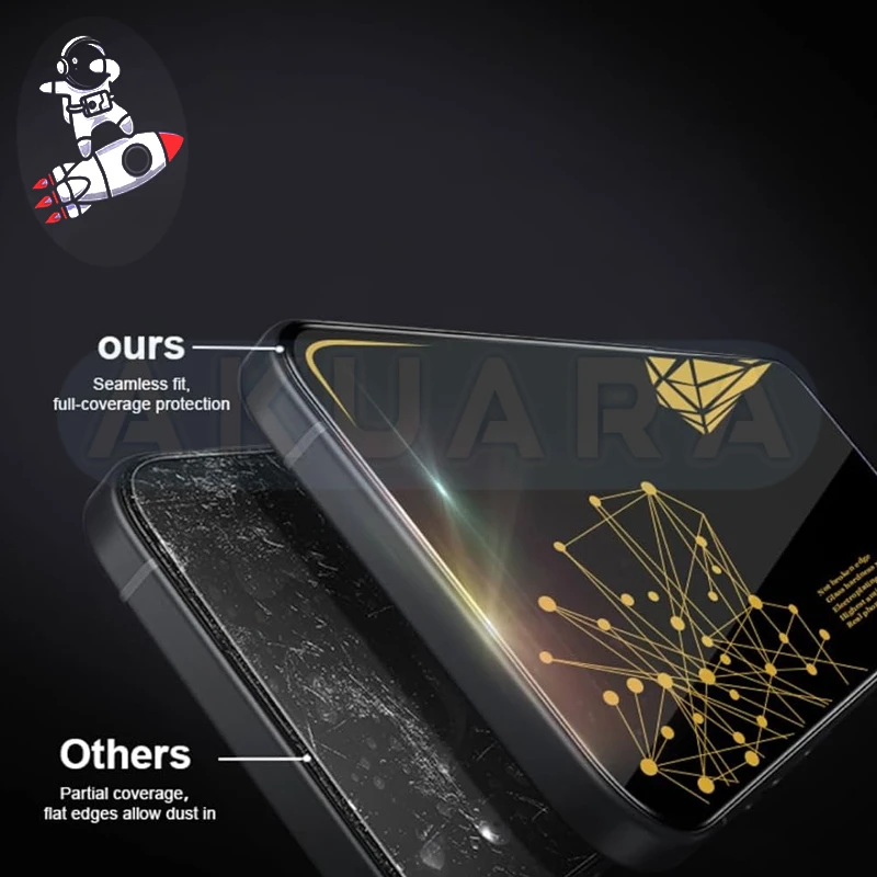 محافظ صفحه نمایش آکوآرا مدل Astronaut AKU مناسب برای گوشی موبایل اپل iPhone 13 Pro Max / 14 Plus