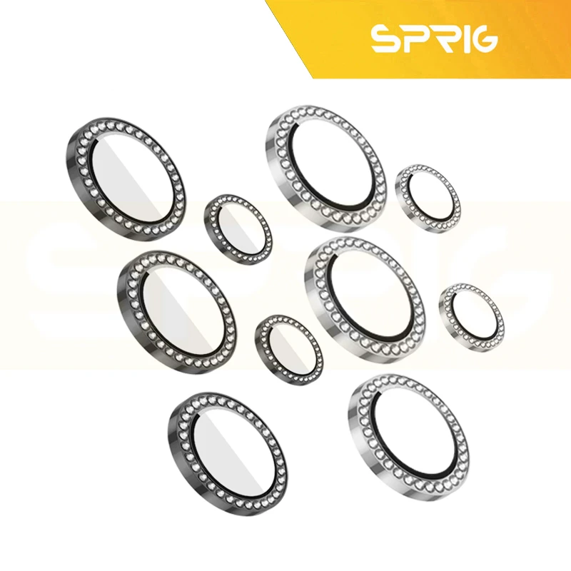 محافظ لنز دوربین رینگی اسپریگ مدل Ring metal Diamond مناسب برای گوشی موبایل سامسونگ Galaxy S25 ultra
