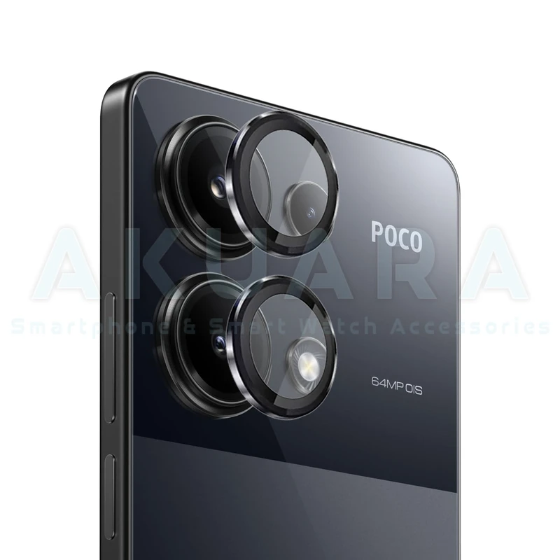 محافظ لنز دوربین رینگی آکوآرا مدل Ring STL مناسب برای گوشی موبایل شیائومی Poco M6 Pro 4G