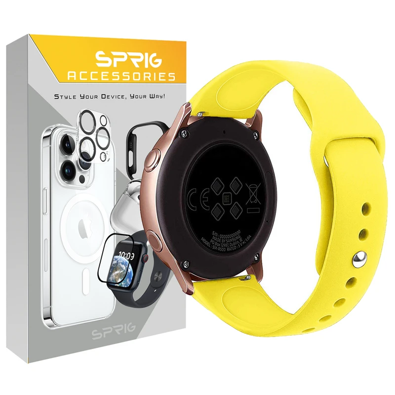 بند اسپریگ مدل SIC مناسب برای ساعت هوشمند سامسونگ Galaxy Watch 4/5/6 سایز 40/43/44/46/47 میلی متری