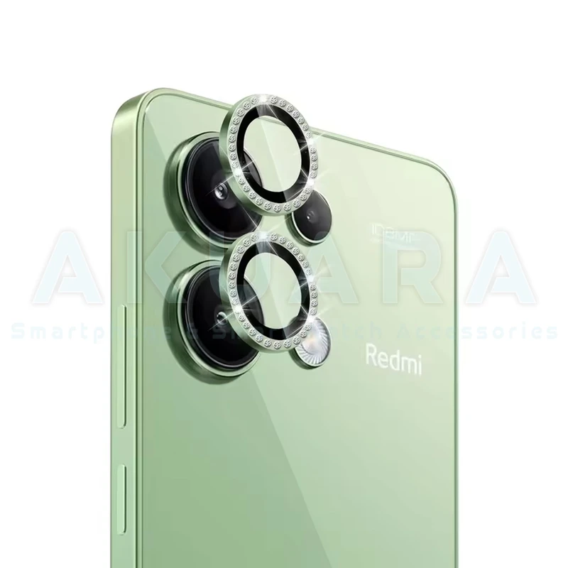 محافظ لنز دوربین رینگی آکوآرا مدل Ring Diamond STL مناسب برای گوشی موبایل شیائومی Redmi Note 13 4G