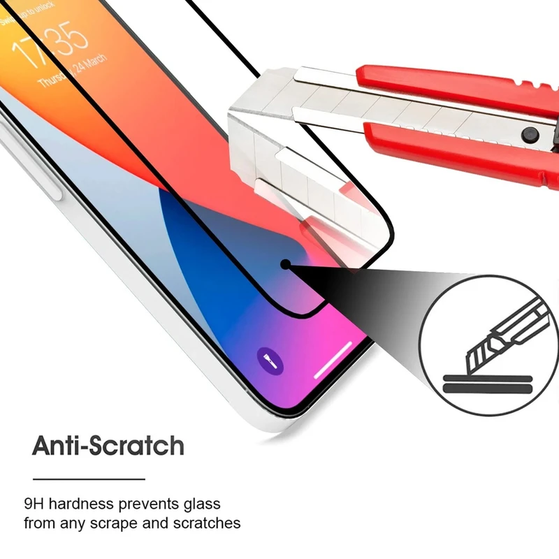 محافظ صفحه نمایش آکوآرا مدل Full AKU مناسب برای گوشی موبایل اپل iPhone 14 Pro Max مجموعه سه عددی