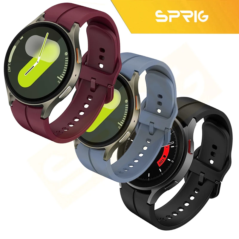 بند اسپریگ مدل Silic Origi مناسب برای ساعت هوشمند سامسونگ Galaxy Watch 4 40mm / Watch 4 44mm / Watch 4 Classic 42mm / Watch 4 Classic 46mm