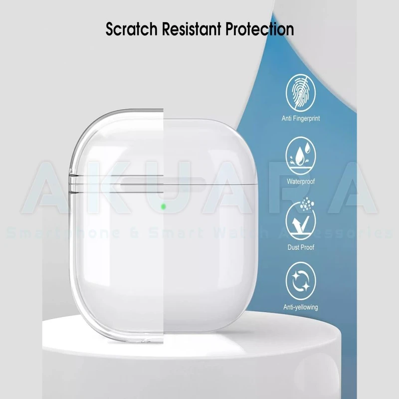 کاور آکوآرا مدل Clear مناسب برای کیس هدفون بی سیم اپل Airpods 1 / 2