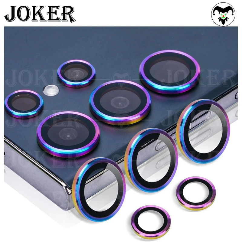 محافظ لنز دوربین جوکر مدل Colorful Ring JK مناسب برای گوشی موبایل سامسونگ Galaxy S23 Ultra