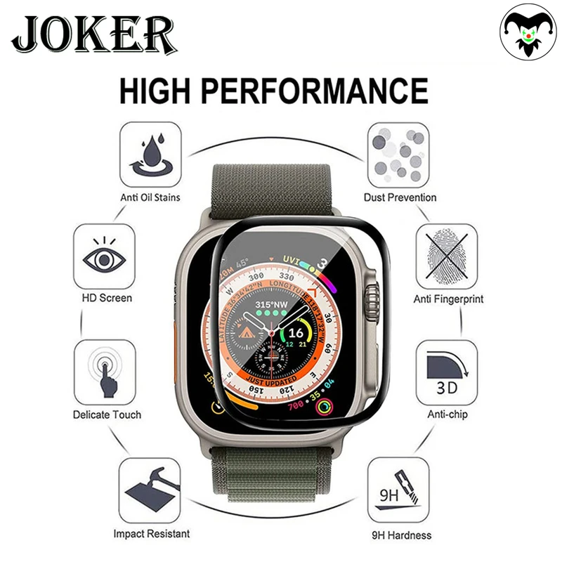 محافظ صفحه نمایش نانو جوکر مدل NJK مناسب برای ساعت هوشمند الترا HW8 Ultra Max بسته دو عددی