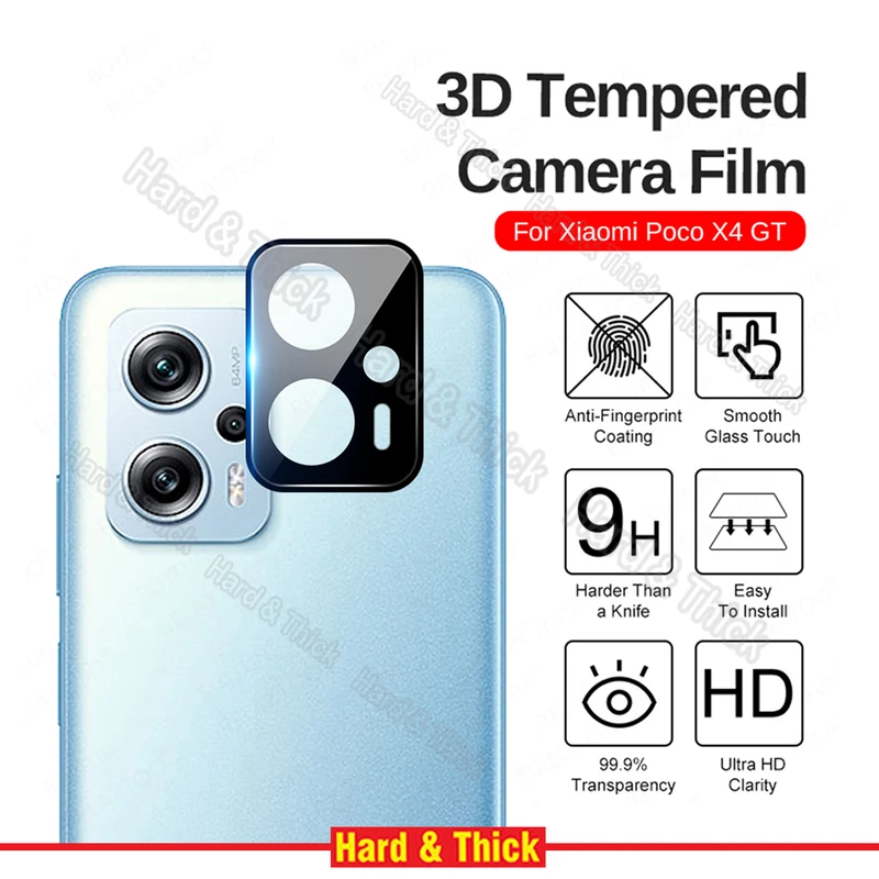 محافظ لنز دوربین هارد اند تیک مدل 3D-HT مناسب برای گوشی موبایل شیائومی POCO X4 GT 5G