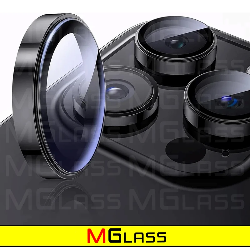محافظ لنز دوربین ام‌گلس مدل Ring-Metal-MG مناسب برای گوشی موبایل اپل Iphone 15 Pro