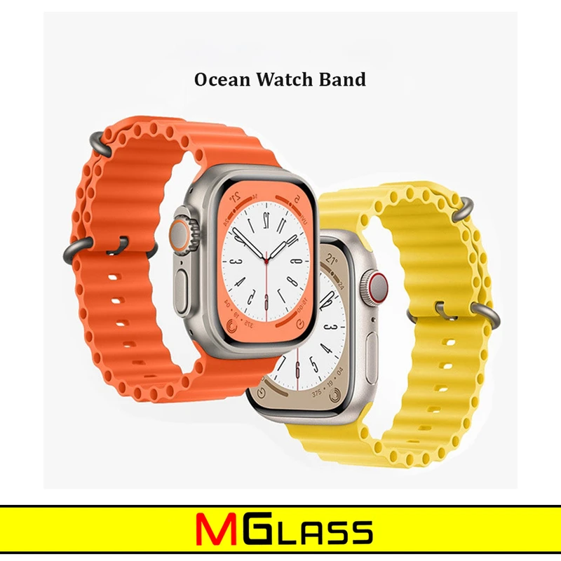 بند ام‌گلس مدل Ocean مناسب برای ساعت هوشمند ویرفیت TW8 Ultra