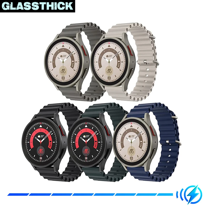 بند گلستیک مدل Ocean مناسب برای ساعت هوشمند سامسونگ Galaxy Watch 3 41mm / Watch 4 40mm / Watch 4 42mm / Watch 4 44mm / Watch 4 46mm