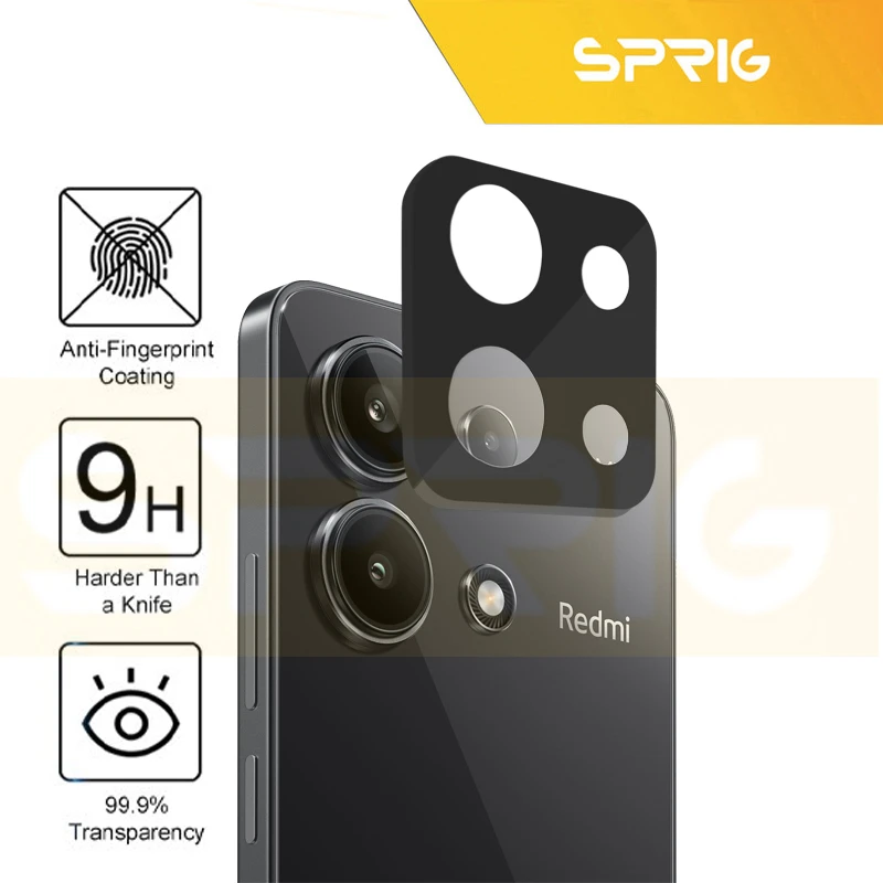 محافظ لنز دوربین اسپریگ مدل 3DLNS مناسب برای گوشی موبایل شیائومی Redmi Note 13 4G
