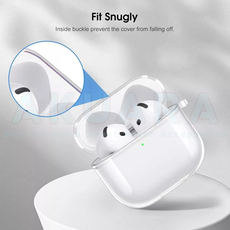 کاور آکوآرا مدل Clear مناسب برای کیس هدفون بی سیم اپل Airpods 3