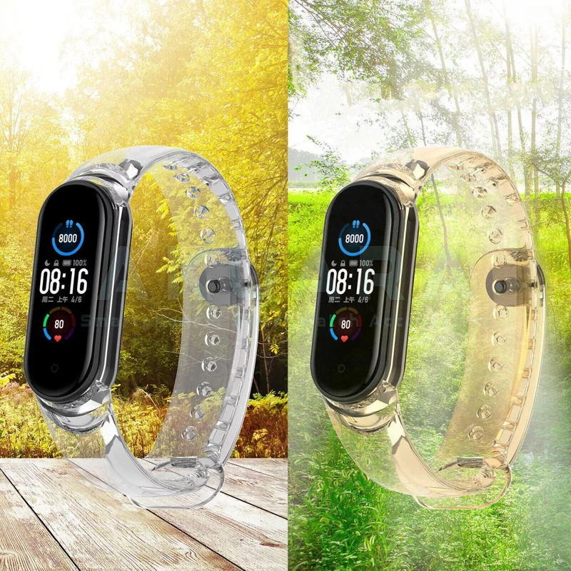 بند آکوآرا مدل Transparence مناسب برای ساعت هوشمند شیائومی Mi Band 5 / 6