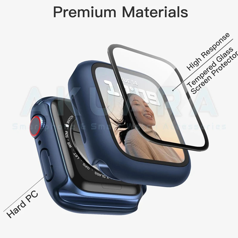 کاور آکوآرا مدل Full Protection مناسب برای اپل واچ سری 7/8/9 سایز 41 میلیمتری