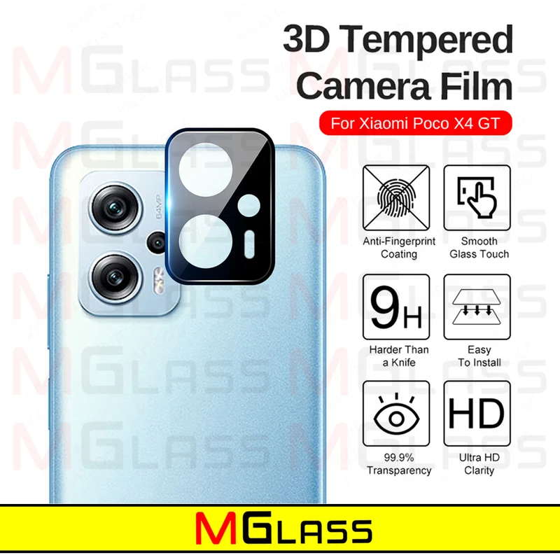 محافظ لنز دوربین ام‌گلس مدل 3D-MG مناسب برای گوشی موبایل شیائومی POCO X4 GT 5G