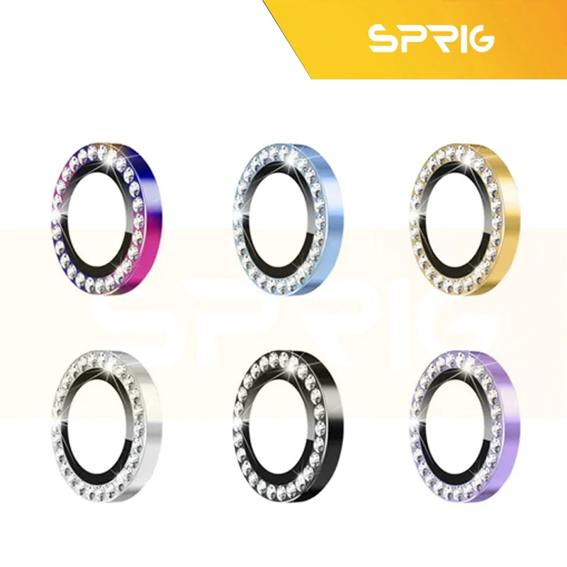 محافظ لنز دوربین اسپریگ مدل Ring Metal Diamond مناسب برای گوشی موبایل شیائومی Poco X7 Pro