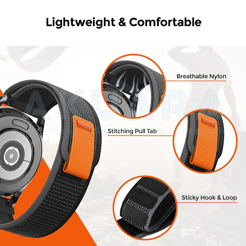 بند آکوآرا مدل Trail Loop AK مناسب برای ساعت هوشمند سامسونگ Galaxy Gear S3 Frontier SM-R760 / Neo R381 / Live 382