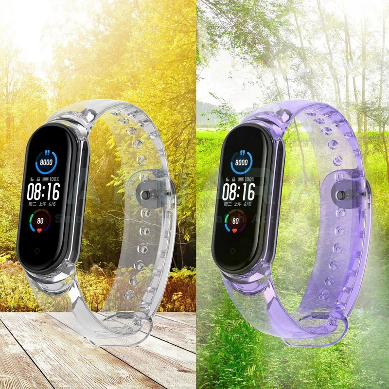 بند آکوآرا مدل Transparence مناسب برای ساعت هوشمند شیائومی Mi Band 5 / 6