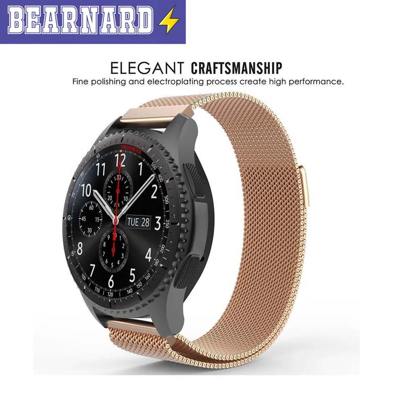 بند برنارد مدل Milanese مناسب برای ساعت هوشمند سامسونگ Galaxy Watch 3 41mm / Watch 4 40mm / Watch 4 42mm / Watch 4 44mm / Watch 4 46mm