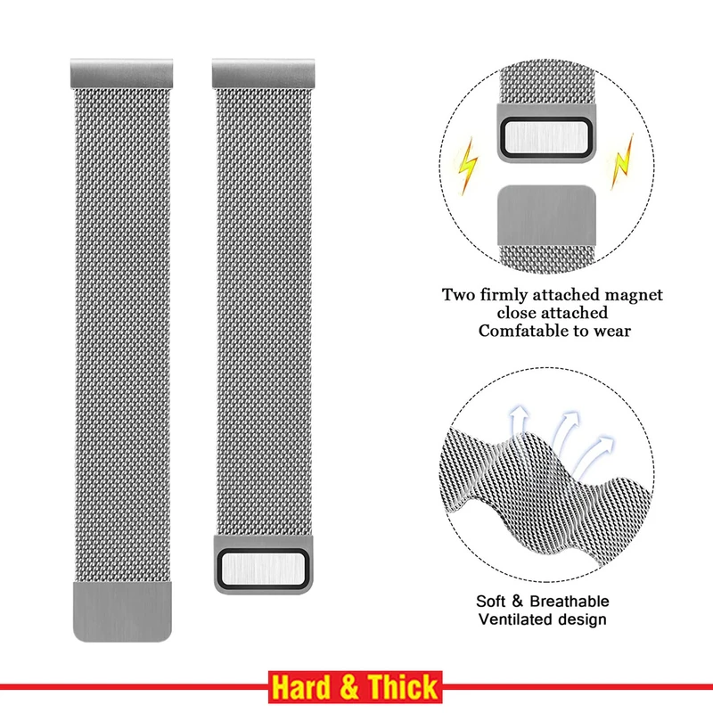 بند هارد اند تیک مدل Milanese مناسب برای ساعت هوشمند سامسونگ Galaxy Watch 3 41mm / Watch 4 40mm / Watch 4 42mm / Watch 4 44mm / Watch 4 46mm