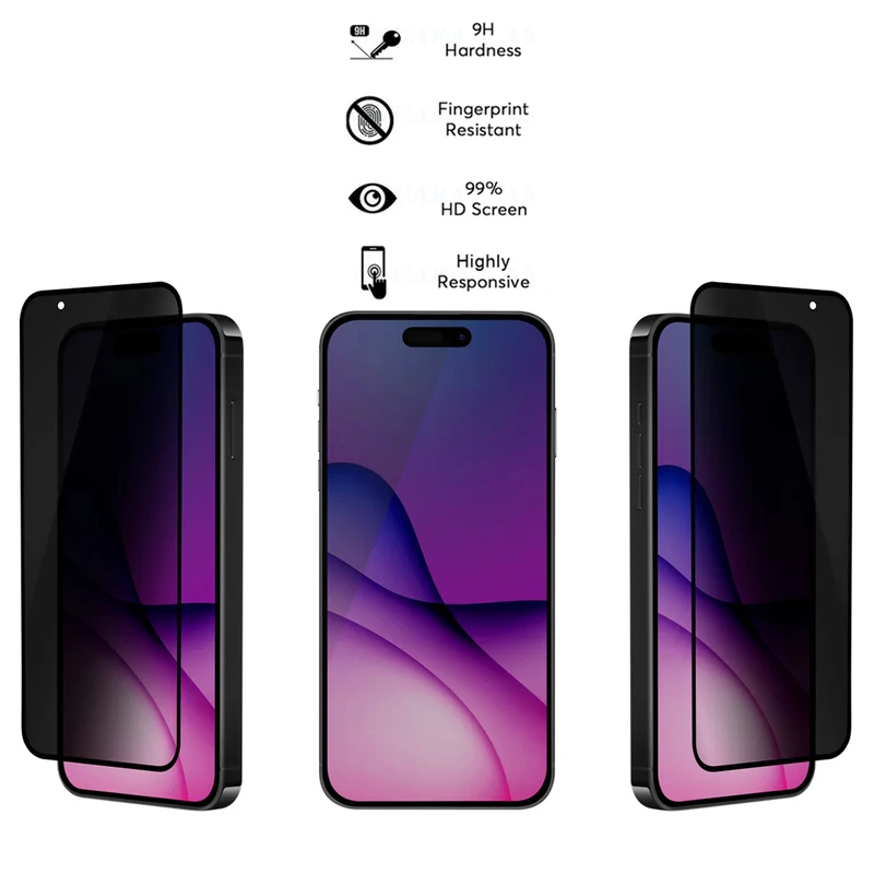 محافظ صفحه نمایش حریم شخصی آکوآرا مدل Prv AKU مناسب برای گوشی موبایل اپل iPhone X / Xs مجموعه سه عددی