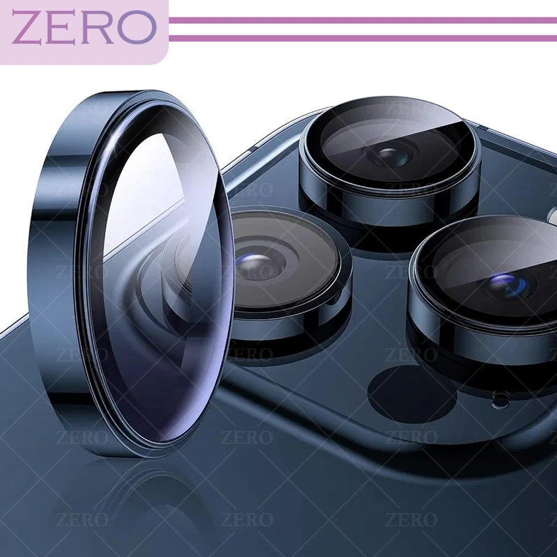 محافظ لنز دوربین زیرو مدل Ring-Metal-ZR مناسب برای گوشی موبایل اپل Iphone 15 Pro