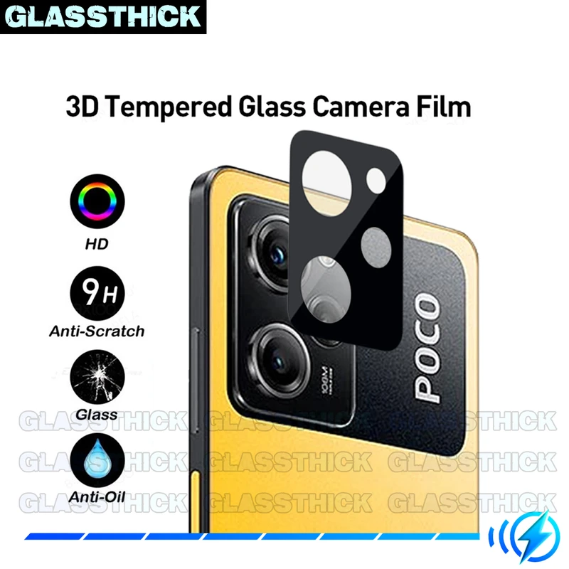 محافظ لنز دوربین گلستیک مدل 3D-GL مناسب برای گوشی موبایل شیائومی Poco X5 Pro 5G