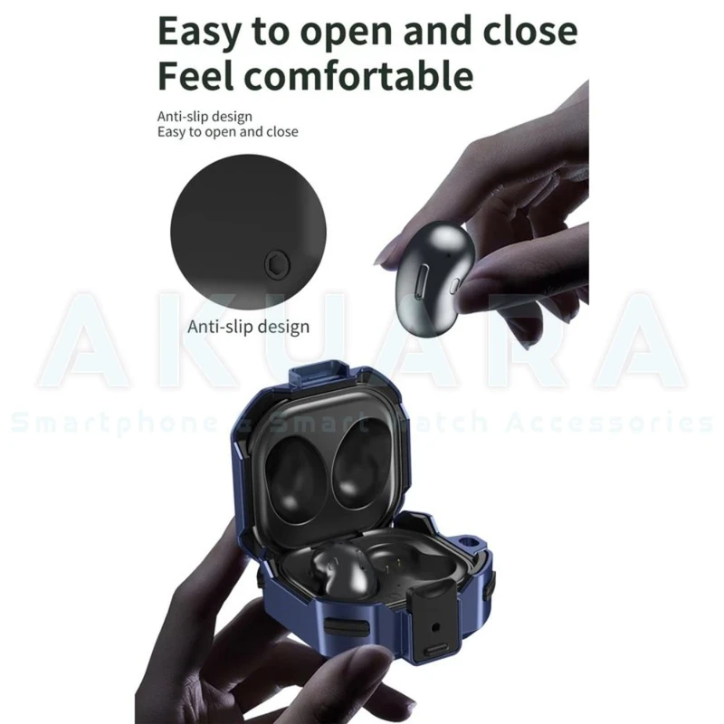 کاور آکوآرا مدل Eggshell مناسب برای کیس هدفون بی سیم سامسونگ Galaxy buds 2