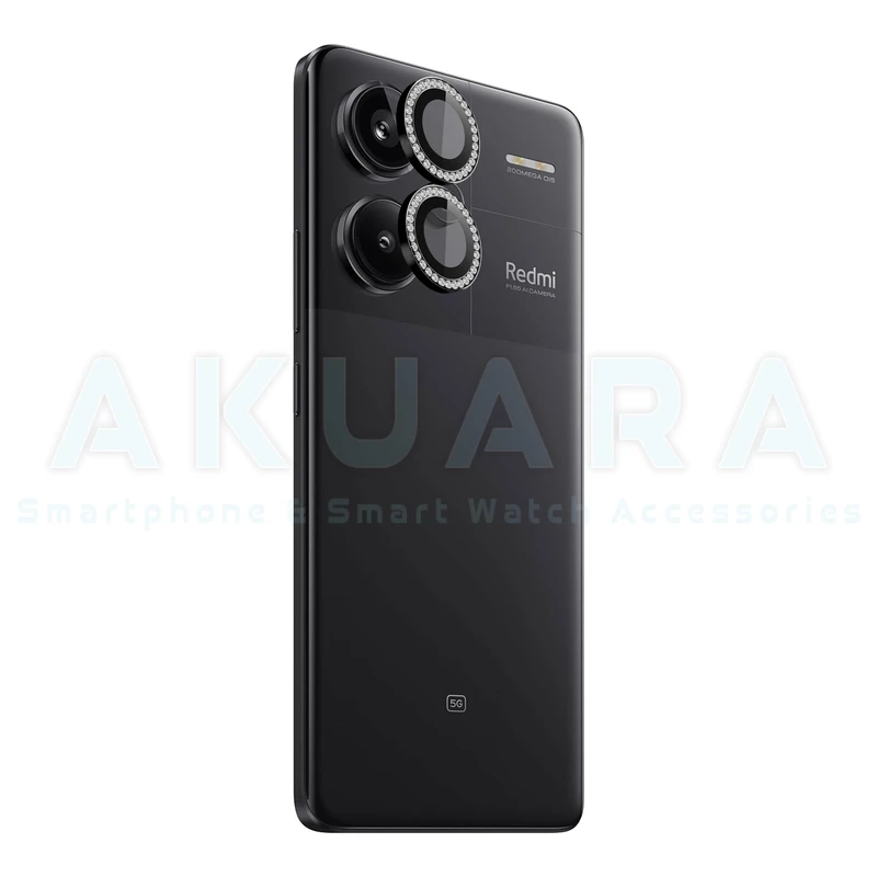 محافظ لنز دوربین رینگی آکوآرا مدل Ring Diamond STL مناسب برای گوشی موبایل شیائومی Redmi Note 13 Pro plus
