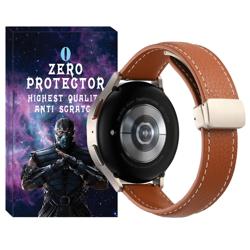 بند زیرو مدل MAG Leather ZR TW مناسب برای ساعت هوشمند سامسونگ Galaxy Gear S3 / Watch 3 45mm / Watch 46mm / S3 Frontier / S3 Classic Gear 2 R380