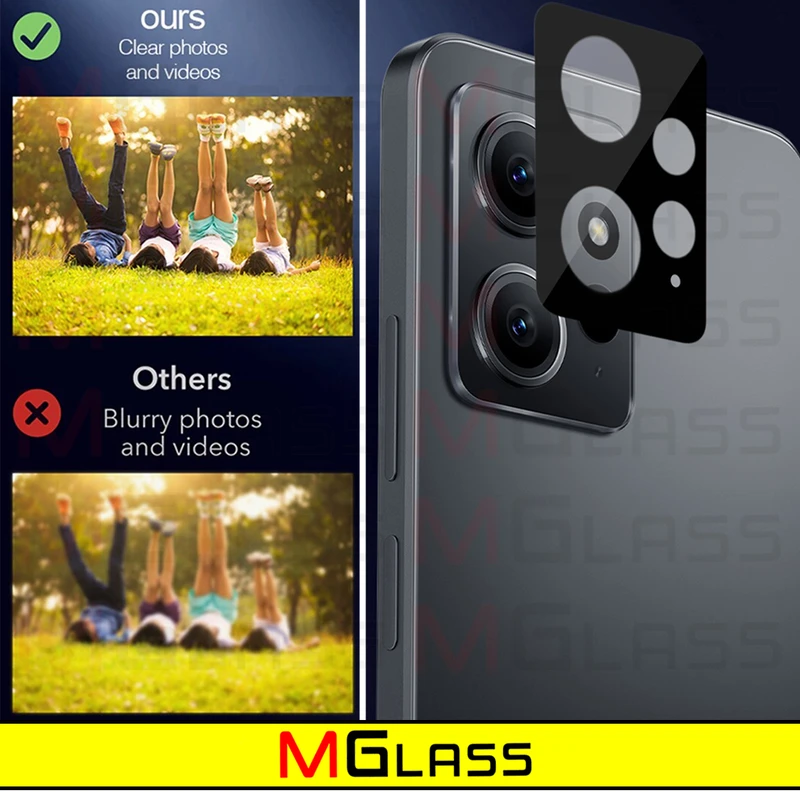 محافظ لنز دوربین ام‌گلس مدل 3D-MG مناسب برای گوشی موبایل شیائومی Redmi Note 12 4G