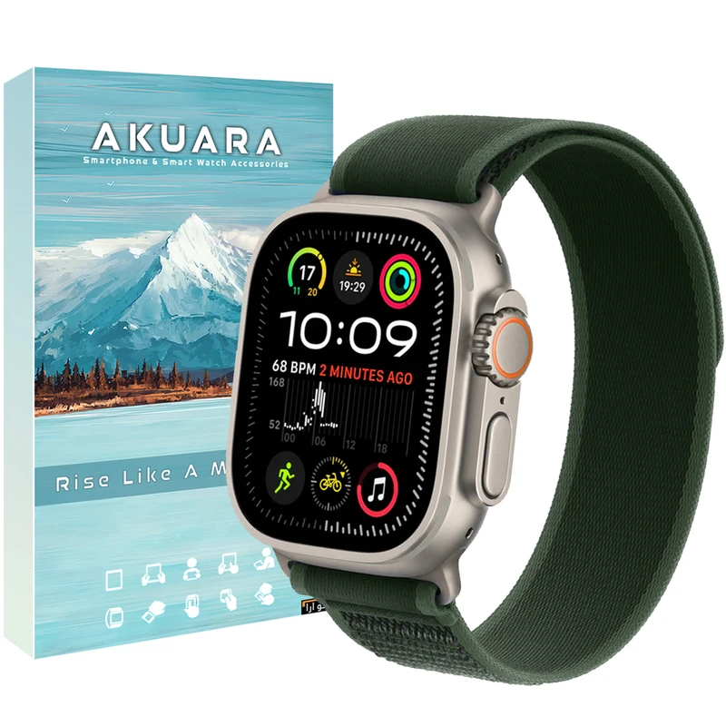 بند آکوآرا مدل Trail Plain مناسب برای ساعت هوشمند اپل واچ Ultra / Ultra 2 49mm