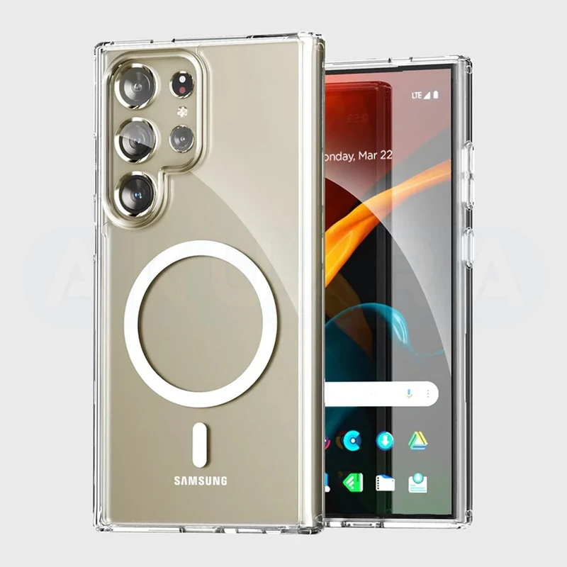 کاور آکوآرا مدل All in One مناسب برای گوشی موبایل سامسونگ Galaxy S25 ultra 5G به همراه محافظ صفحه نمایش و محافظ لنز دوربین