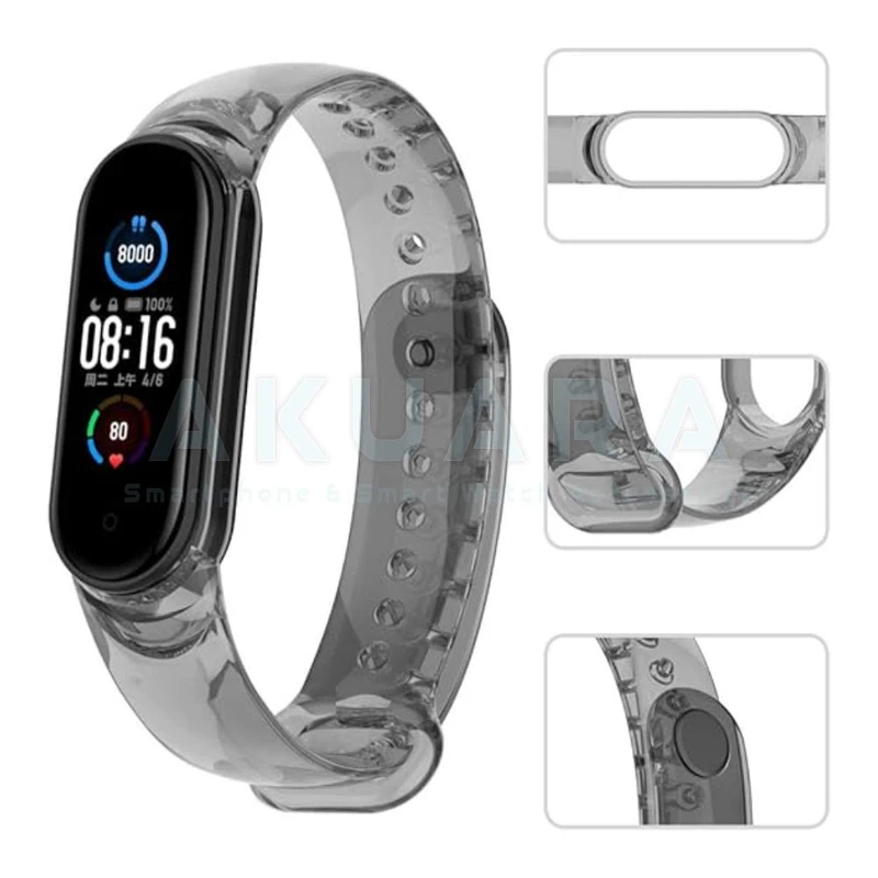 بند آکوآرا مدل Transparence مناسب برای ساعت هوشمند شیائومی Mi Band 6
